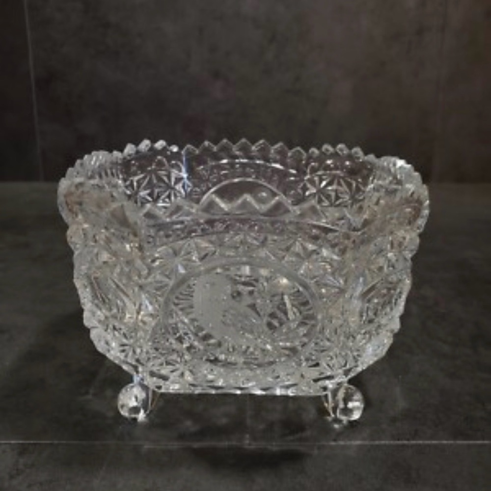 Elegant Clear Crystal Bowl by Hofbauger